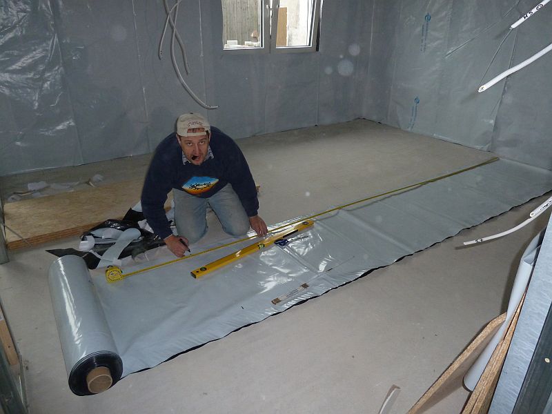 Innenausbau - innere Dampfsperre Innenausbau - innere Dampfsperre