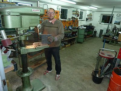 Stahlbau - Bohren der Flansche 2 Stahlbau - Bohren der Flansche 2